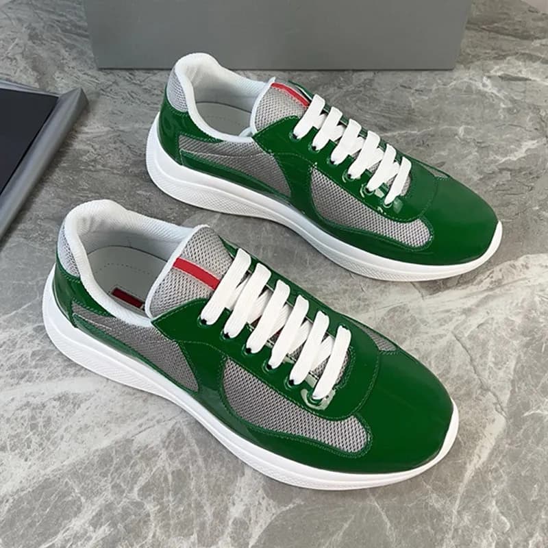 Chaussures de sport polyvalentes en cuir verni de haute qualité pour l'été 25, nouvelle collection Americas Cup P Home