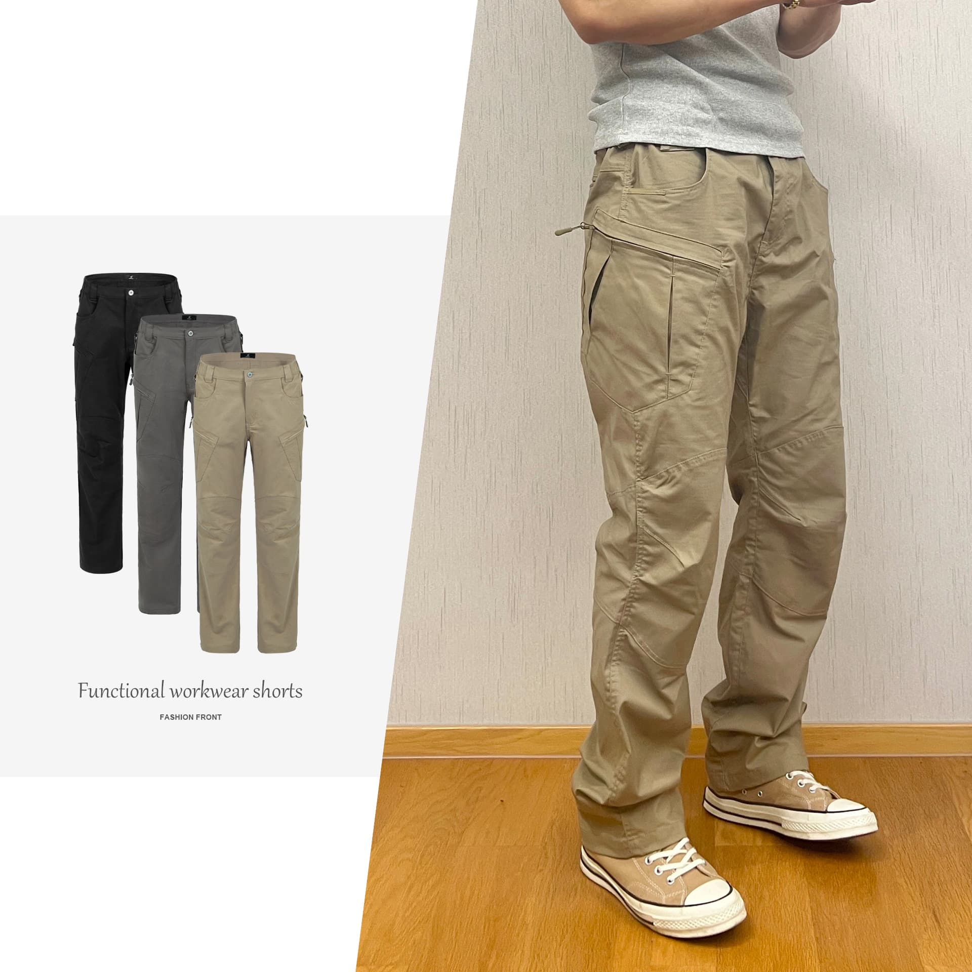 Tactical Cargo Pants For Men – Military-Inspired Utility Work Pants With Multi-Pockets (Straight Fit, 100% Cotton, DWR Coating For All-Weather Wear)