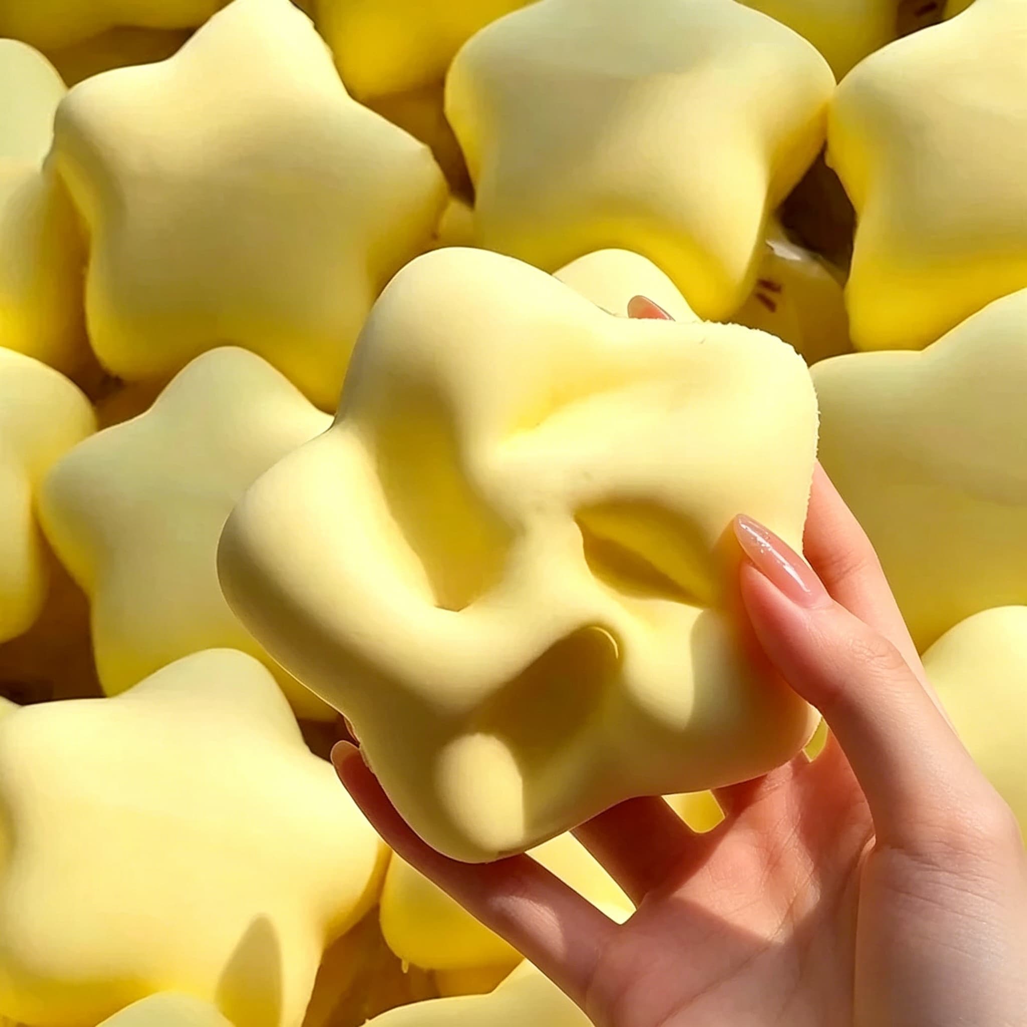 Lovely Star Squishy Squeeze Fidget Slow Rebound Gentle Soft Suction Finger Pinch Anti-Stress Mood Relief Decompression