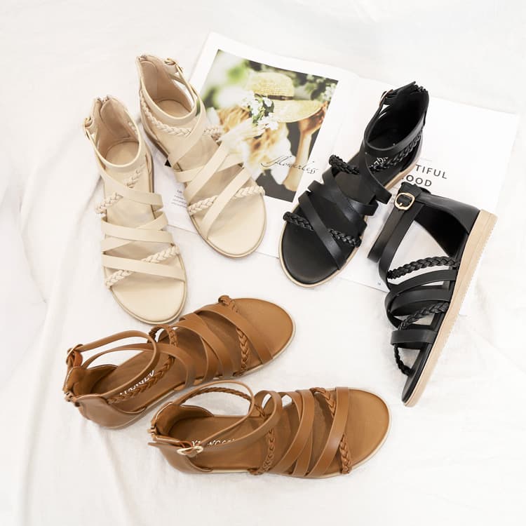 High Quality Summer Woven Roman Sandals