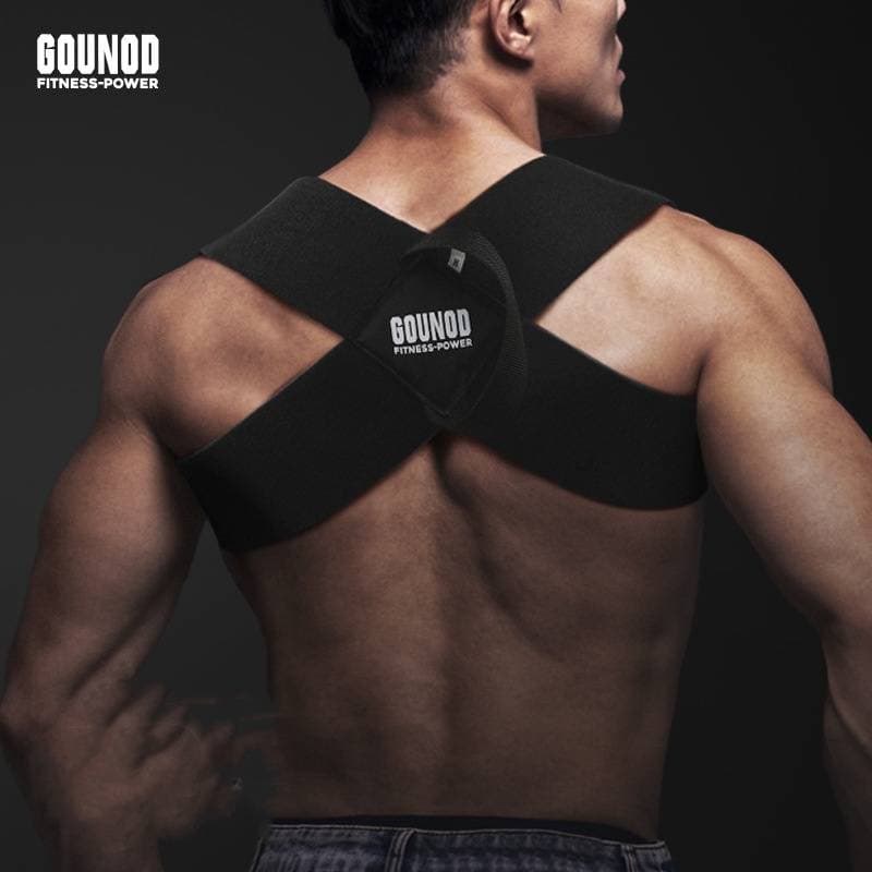Fitness shoulder belt training auxiliary belt bench press shoulder training belt push up chest straight back correction belt
