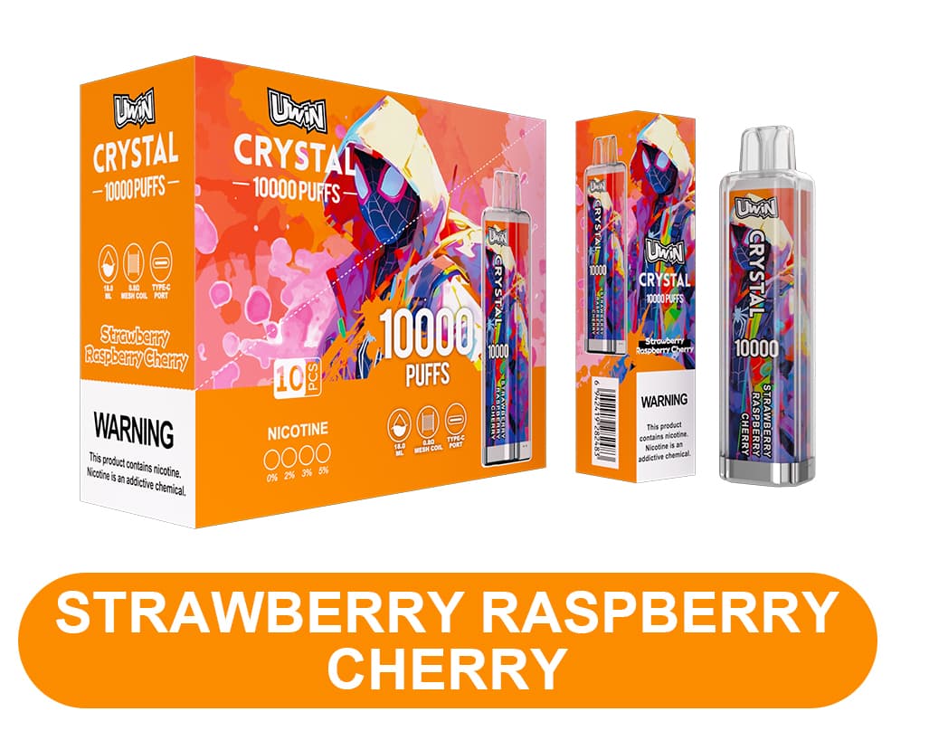 Kit de démarrage de cigarettes électroniques jetables Uwin Crystal, 10 000 bouffées, 15 saveurs, 2, 5 ou 10 pièces