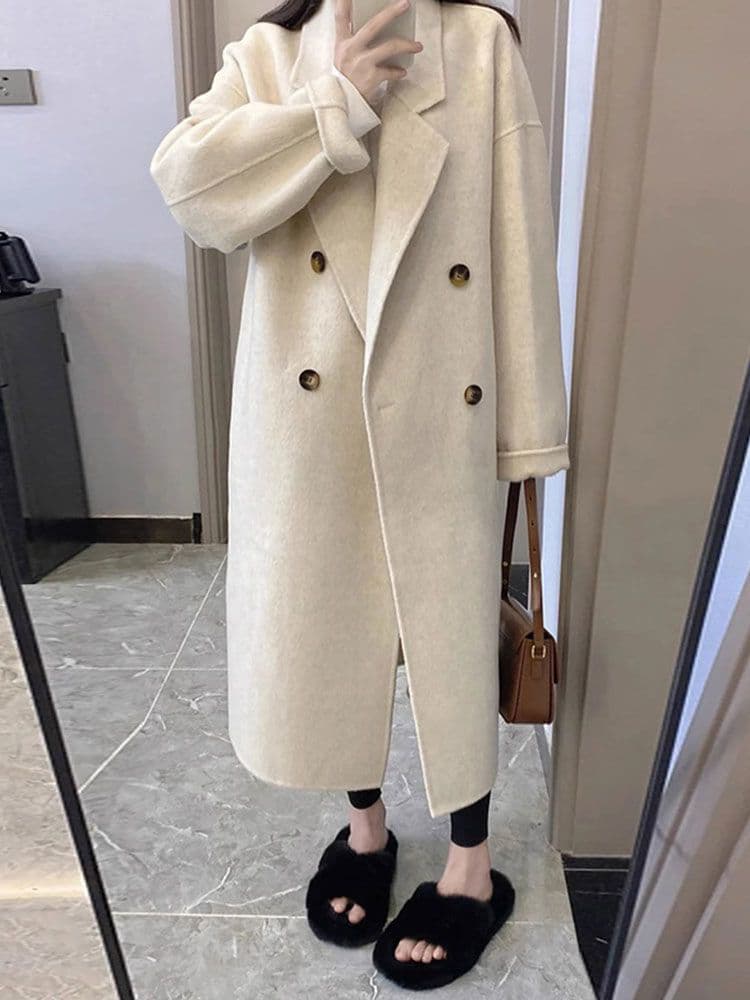 Women's Clothing New Autumn And Winter Medium And Long Woolen Coat Small Woolen Coat For Women