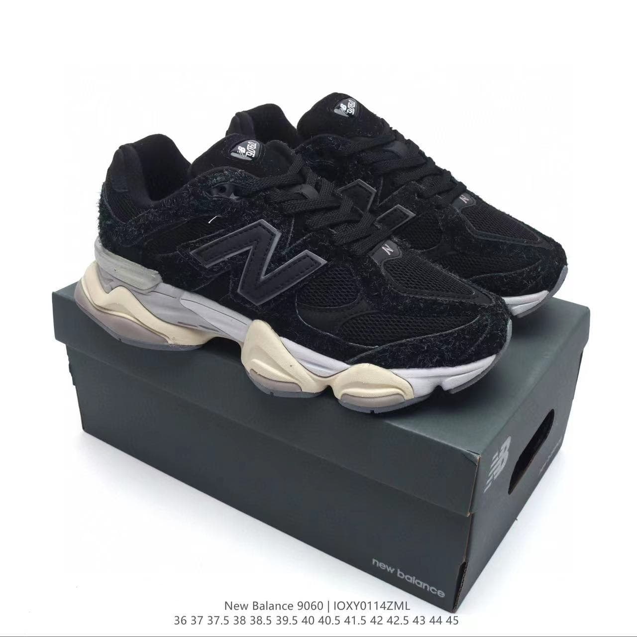 Nouvelle édition haute NB9060 Pure Original Sports Millennium Elephant Hooves pour hommes et femmes, semelle épaisse rehaussante pour papa