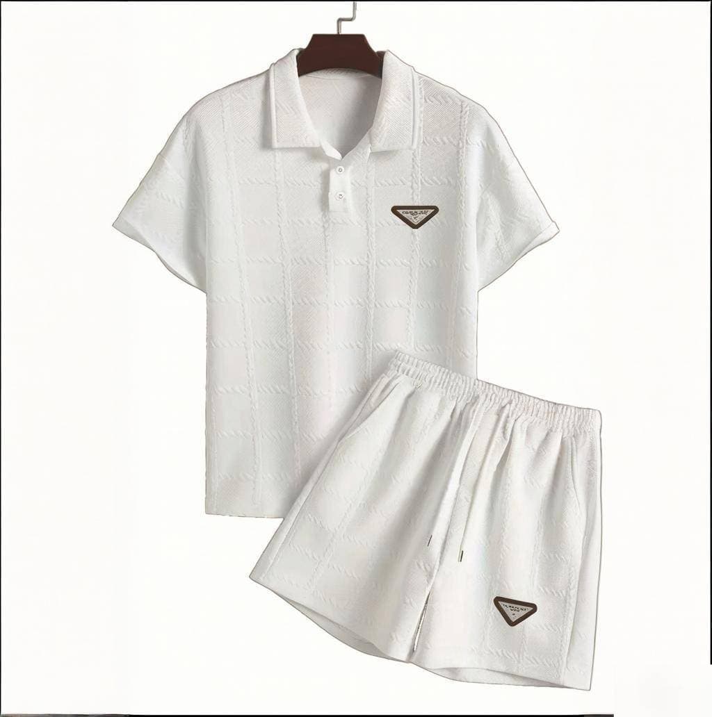 New Summer Men's Clothing Casual Short Sleeved Suit All Match Men's Clothing Set