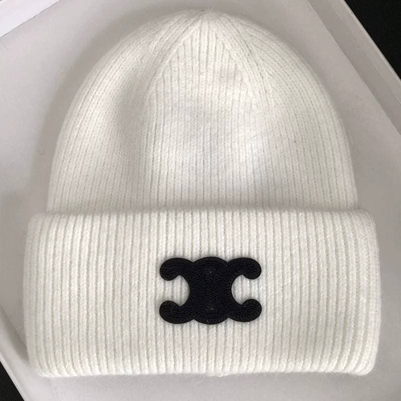 Bonnet en laine pour femme Bonnet en laine de haute qualité Bonnet doux et chaud Bonnet d'hiver de marque à la mode et polyvalent