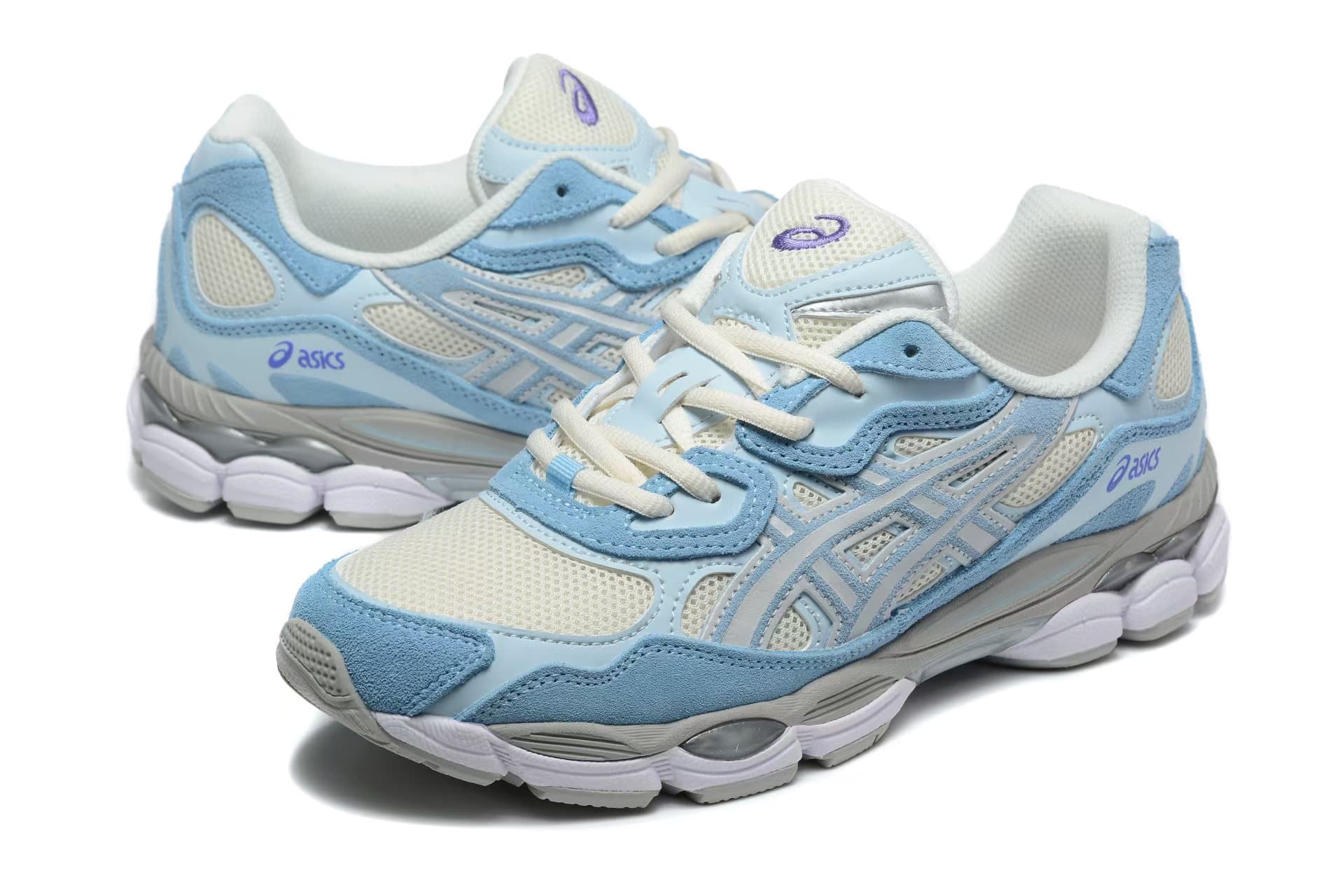 Chaussures de soutien de la voûte plantaire pour femmes, style rétro, amortissantes, bleu marine et beige, antidérapantes.