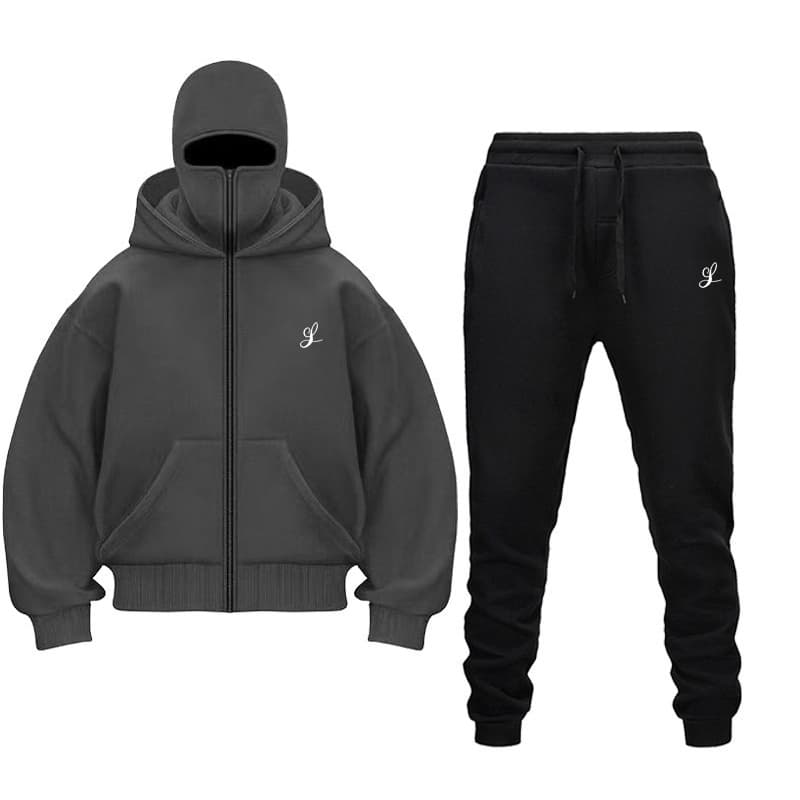 New Double Hat Spring Autumn Winter Ins Hooded Sweatshirt Suit Men And Women Double Hat Couple Sweatshirt