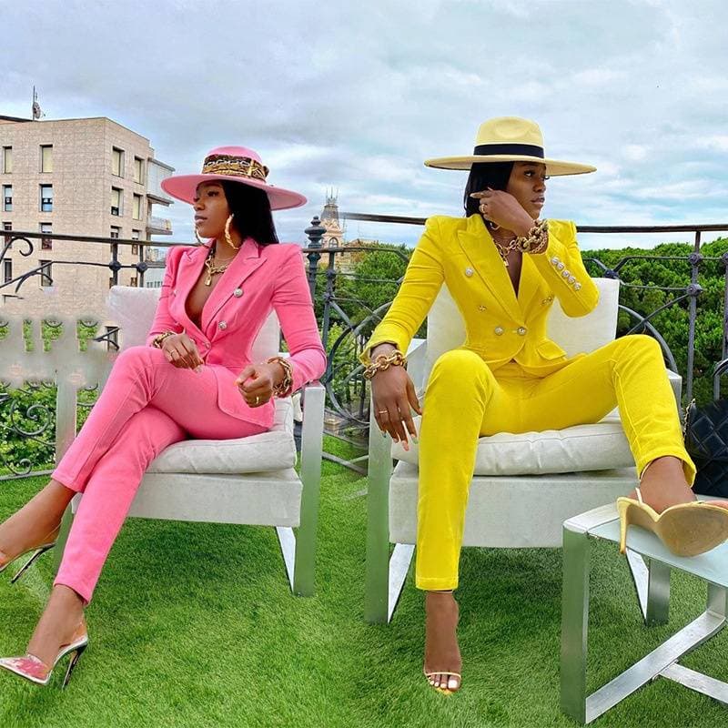 Women's Clothing straight pants two-piece suit