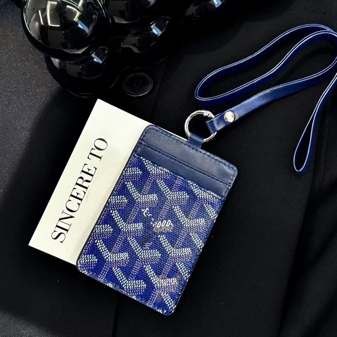 Porte-cartes d'étudiant avec cordon pour le cou et les repas de travail Dog Tooth