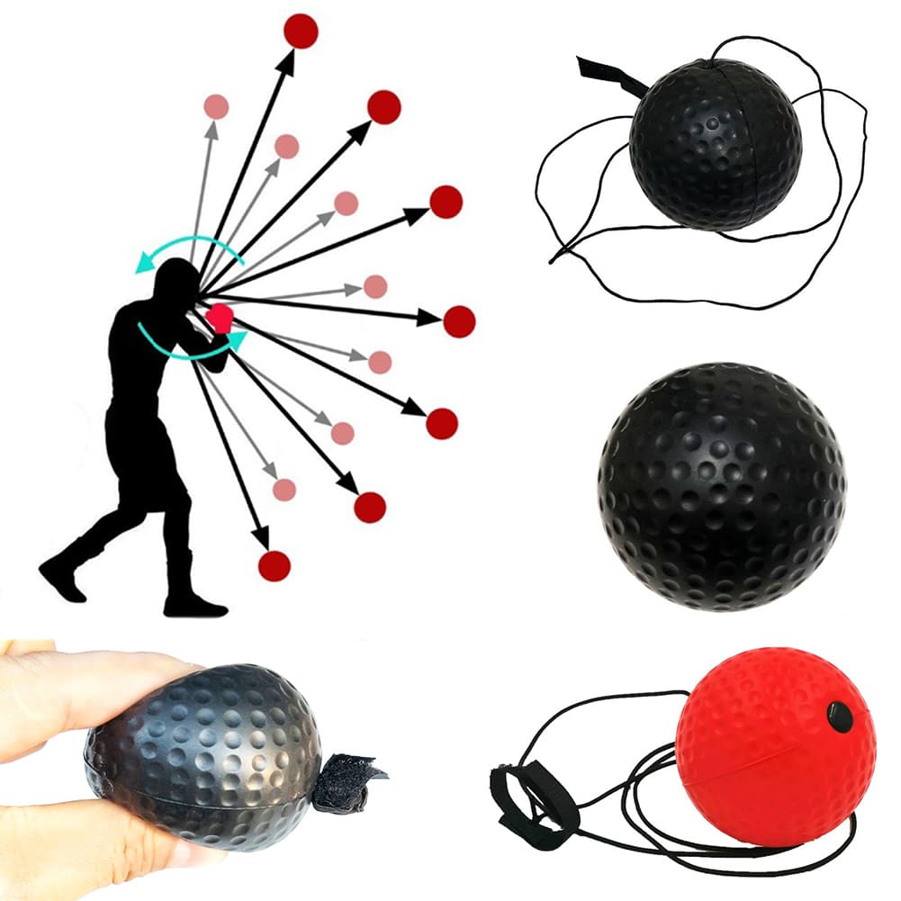 ToysMall Portable Soft Fighting Punch Muay Thai Bumper Speed Training Boxing Re-flex Ball