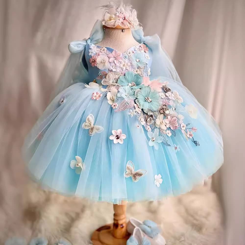 Lolita Princess Dress Lolita New Small And Medium Sized Children's Puffy Skirt Girls One Year Old Dress Cross Border Wholesale
