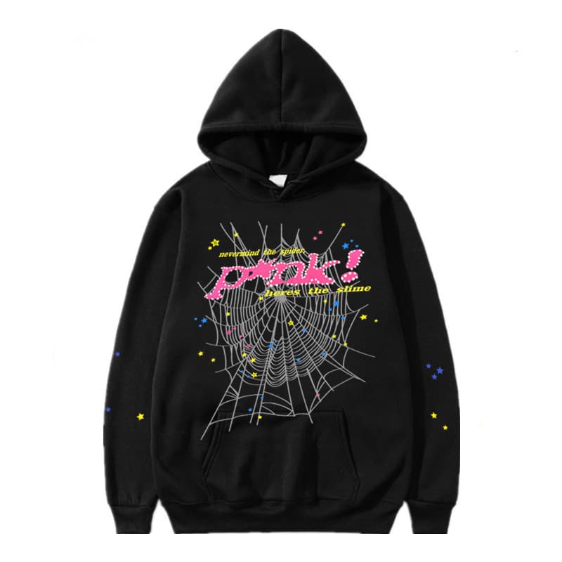 Sweat à capuche et pantalon de survêtement imprimé automne/hiver de la série Spider 555