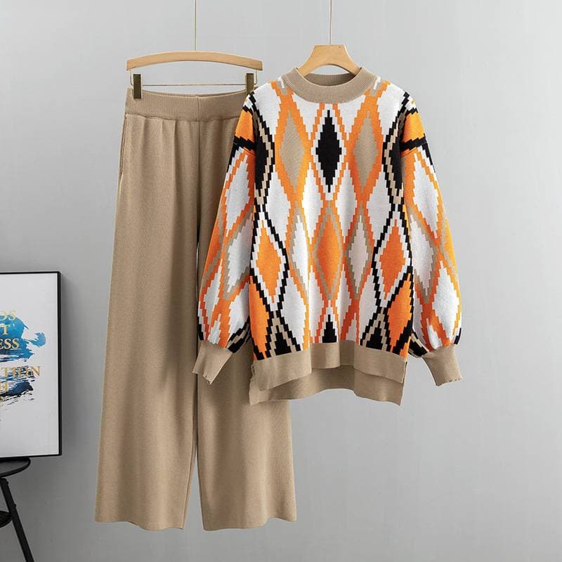Women's Clothing 2025 Black Casual Fashion Suit Striped Splicing Short Sleeved Top Wide Leg Pants Two Piece Suit