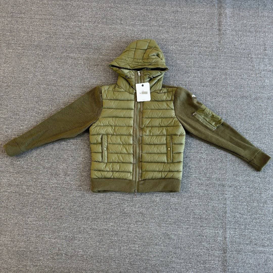 MONCLER 2026 Doudoune matelassée hybride à manches en maille pour homme, manteau court à capuche idéal pour les déplacements urbains et les acti