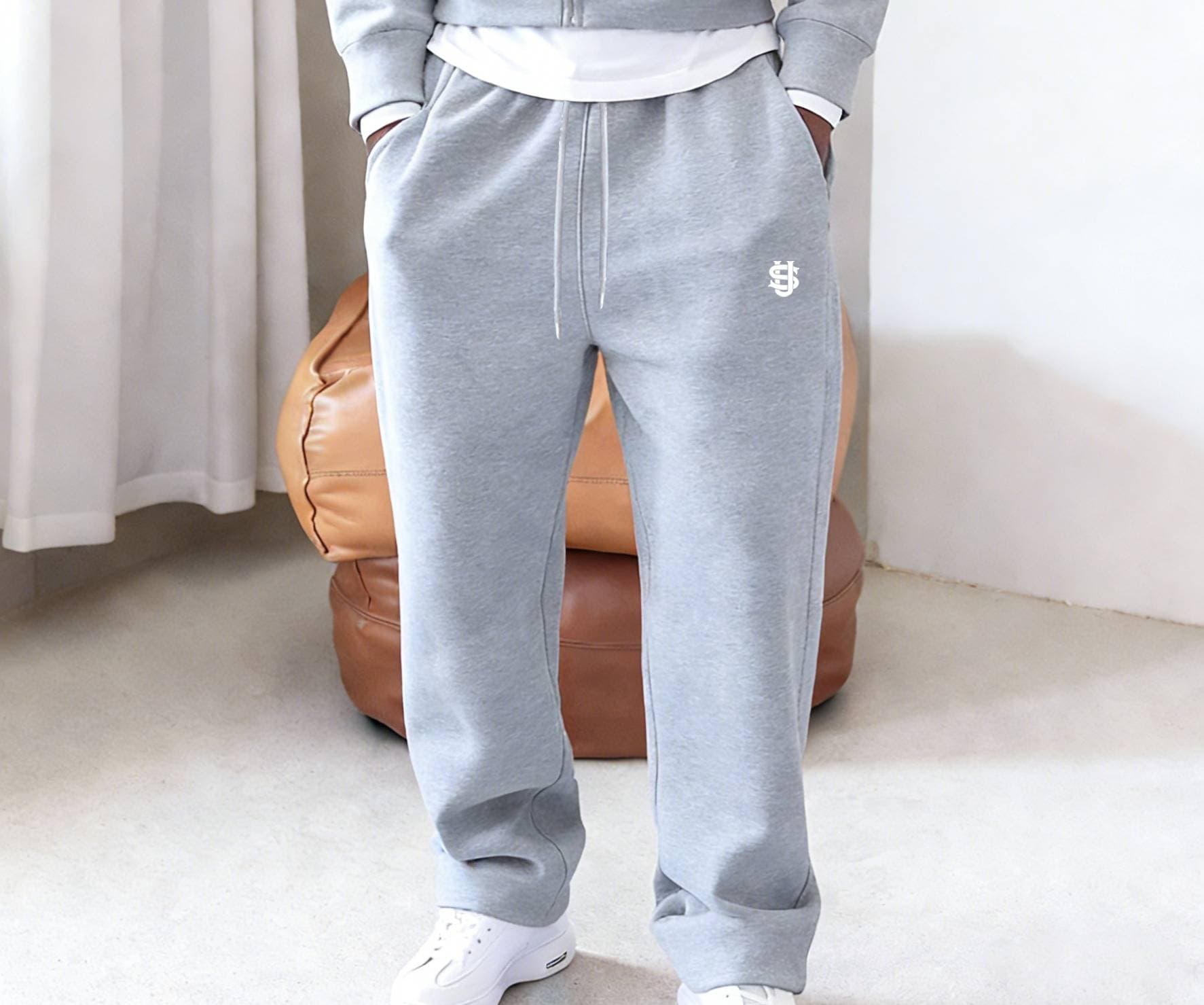 Chemise à capuche à manches longues délavée style rétro américain, pantalon ample et décontracté, costume pull japonais à la mode
