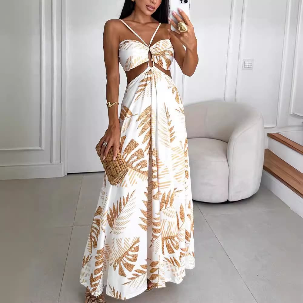 Women's fashion sexy women's print dress
