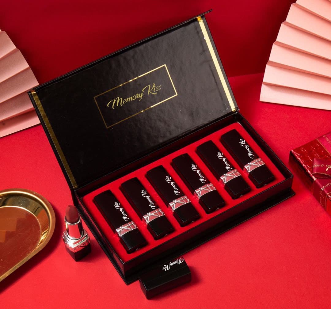 6pcs Luxury Fashion Velvet Lipstick Long-Lasting High Quality Lipstick for Women Makeup Cosmetic