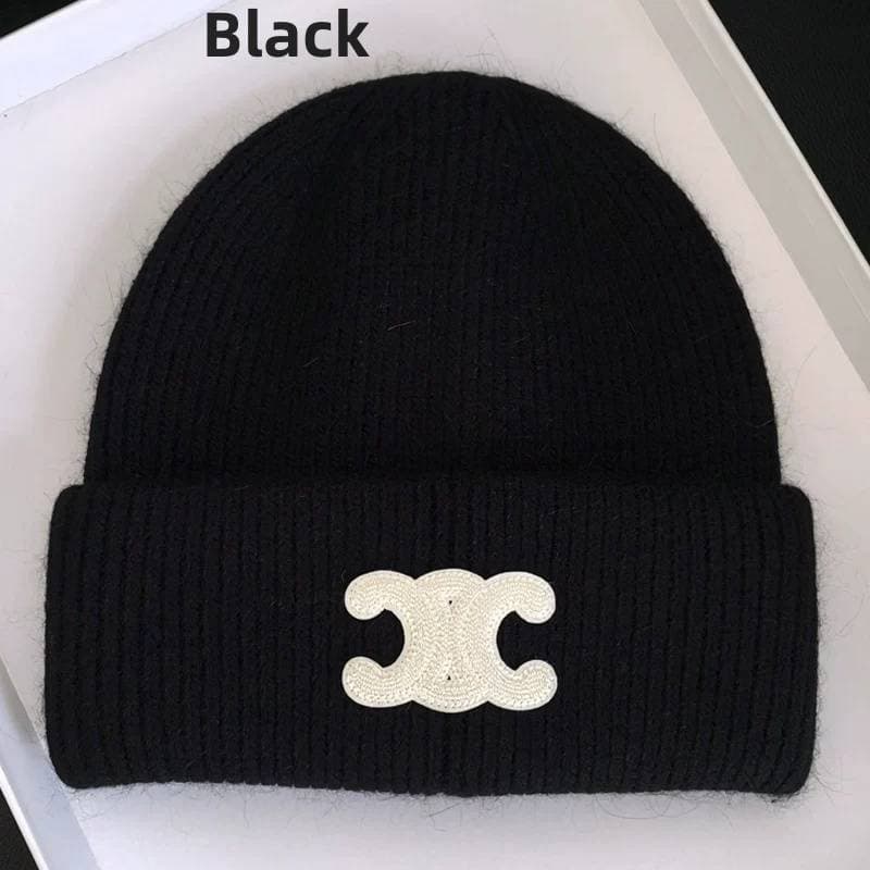 Bonnet en laine pour femme Bonnet en laine de haute qualité Bonnet doux et chaud Bonnet d'hiver de marque à la mode et polyvalent