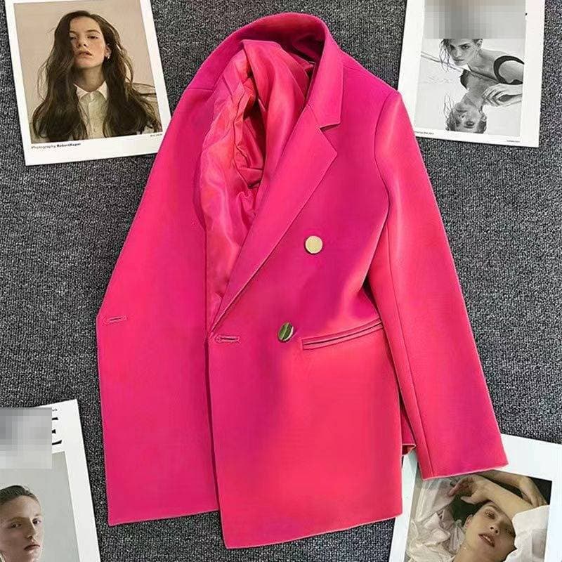 Women’s Casual Blazer – Oversized Spring Jacket | Korean Loose Fit | Slimming & Versatile | S-XXXXL | 23 Colors