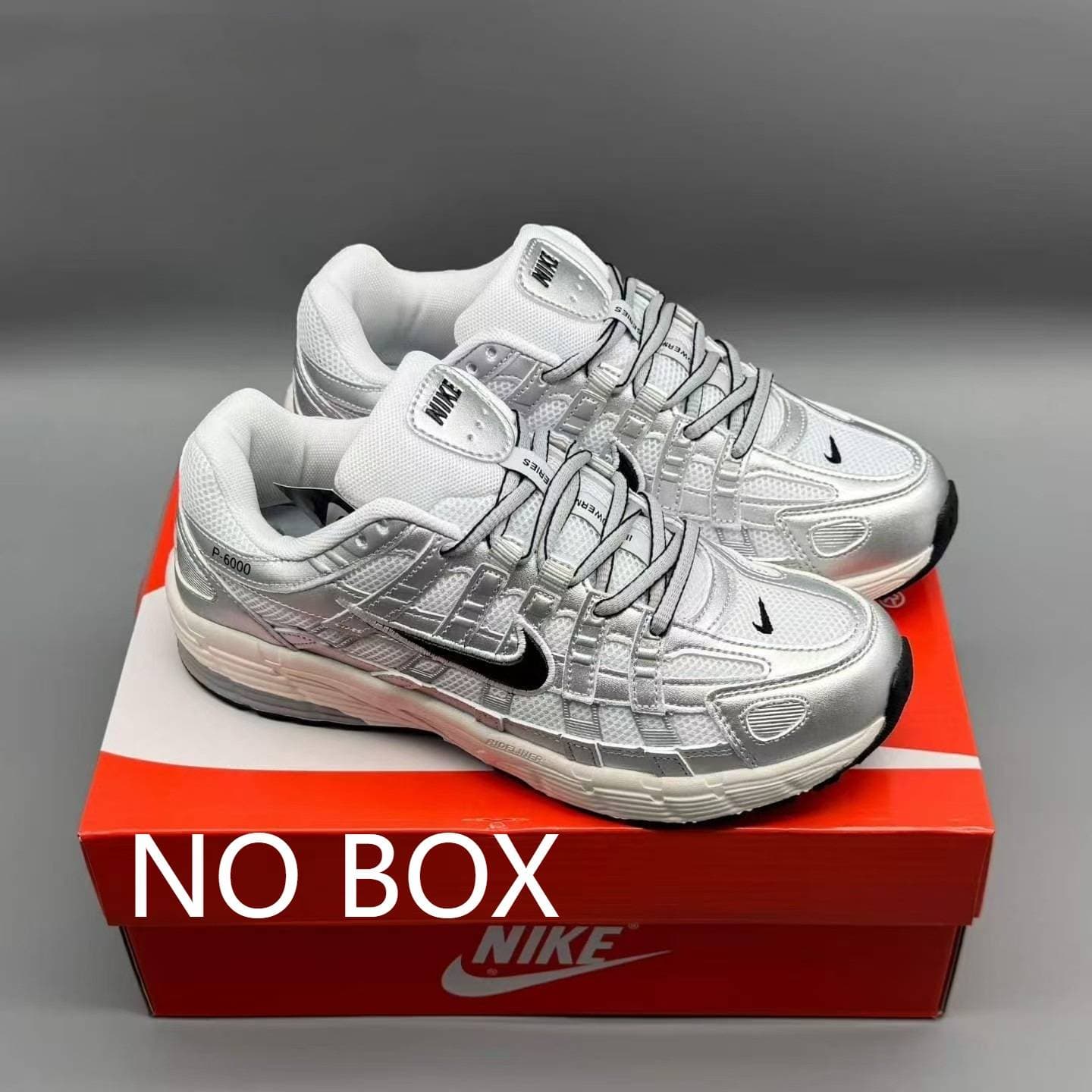 Baskets Nike P6000, tige en cuir véritable, mesh respirant et antidérapant, chaussures de running décontractées pour hommes et femmes, usage quot