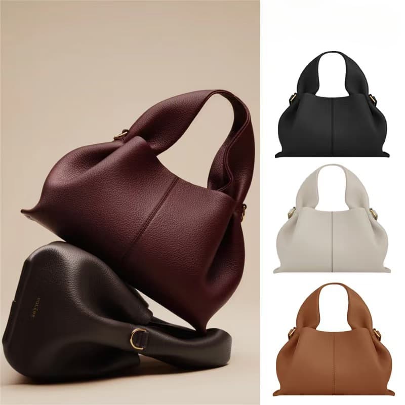 New Design Dumpling Bag Handheld Crossbody Genuine Leather