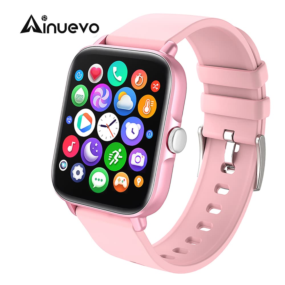 Ainuevo Y20GT Bluetooth Call Smart Watch 1.7"HD Display 28+ Sport Modes Waterproof IP67 Fitness Tracker Smartwatch for women men