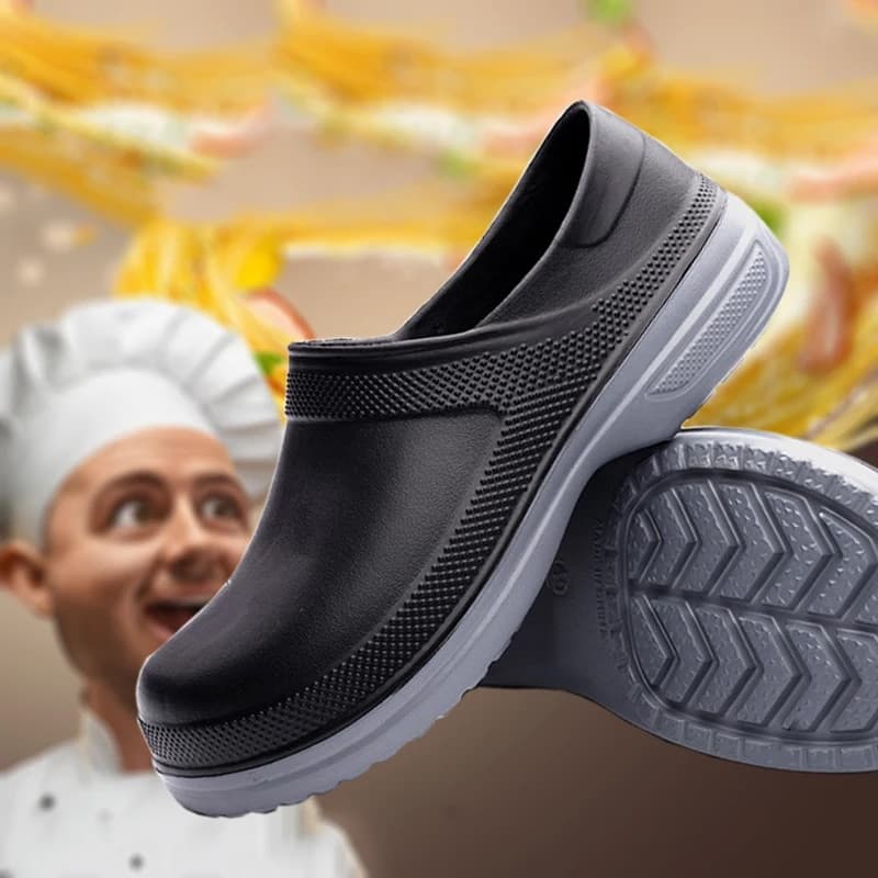 Men Women Non-slip Waterproof Oil-proof Kitchen Work Cook Shoes for Chef Master Restaurant Sandal Plus Size 49