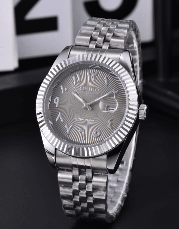Seiko : une marque horlogère japonaise haut de gamme – des montres de luxe élégantes et abordables avec affichage de la date et bracelet chaîn
