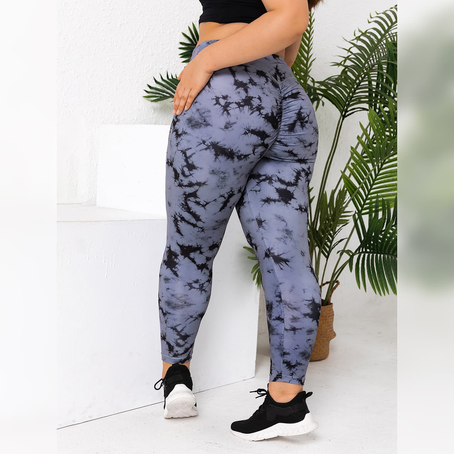 Plus Size Yoga Pants For Women, Elastic Butt Lifting Printed Leggings, Slimming And Fattening, Plus Size High Waist Pants For Women