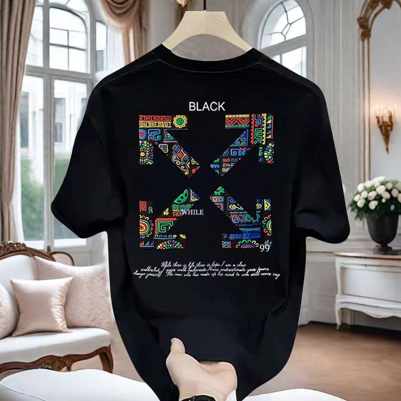 T-shirt à manches courtes et col rond de haute qualité pour hommes 2024