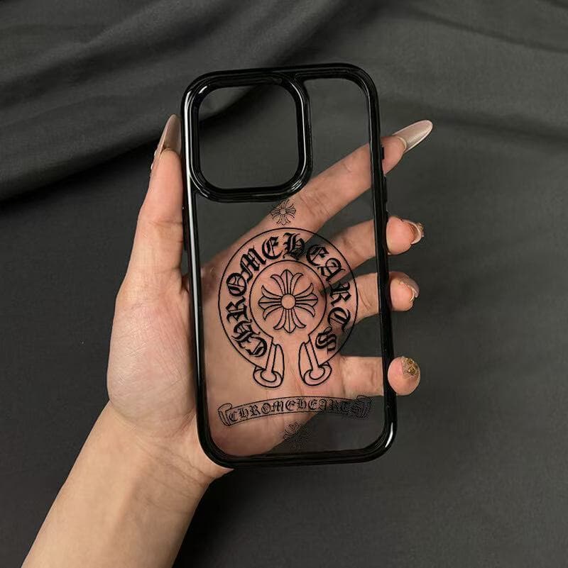 Coque tendance et unique pour Apple iPhone 17 Pro Max, iPhone 14 Pro (cadre noir) et iPhone 13 Pro (cadre transparent).