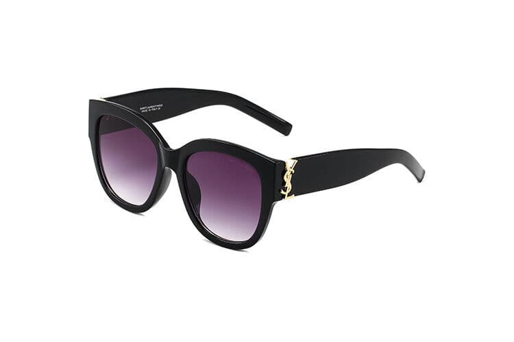 Nouvelles lunettes de soleil haut de gamme, monture large, style œil de chat, protection solaire, tendance.