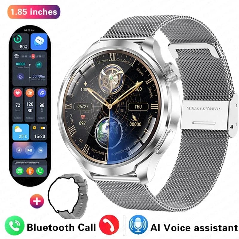 Montre connectée Huawei 1,85 pouce pour hommes, étanche, avec boussole, suivi GPS, NFC, Bluetooth, appels