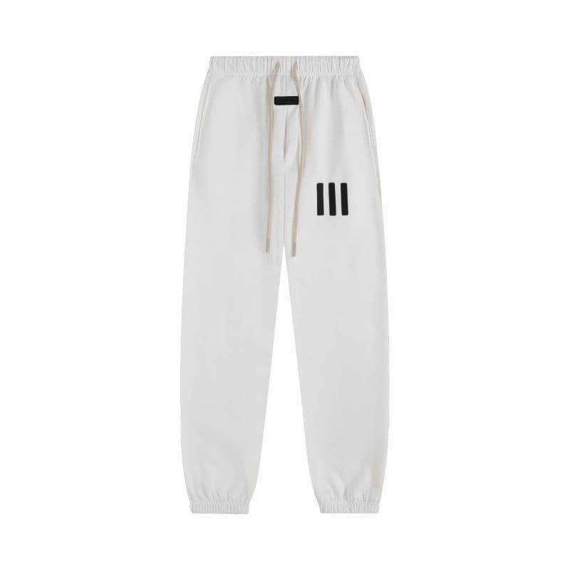 Sweat-shirt ample à double ligne FOG ESSENTIALS Saison 8 avec lettres floquées au dos, en éponge à capuche