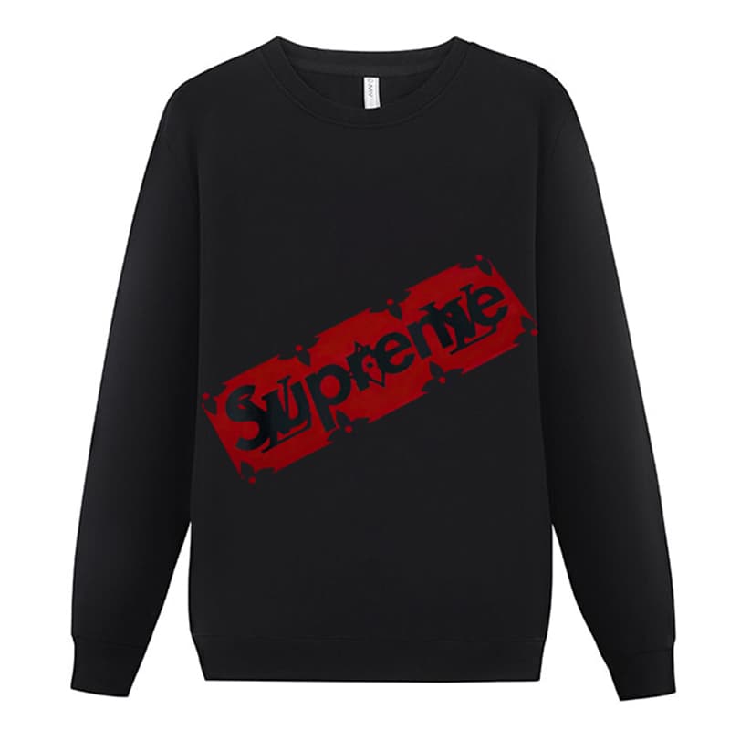 Sweat à capuche décontracté pour homme de haute qualité, style L, classique, tendance, polyvalent, avec col rond, noir