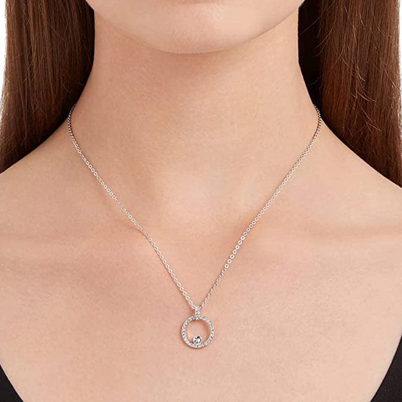 Simple hollow circle suit, dating dinner, light luxury, high end feeling, celebrity cold style female earrings and necklace