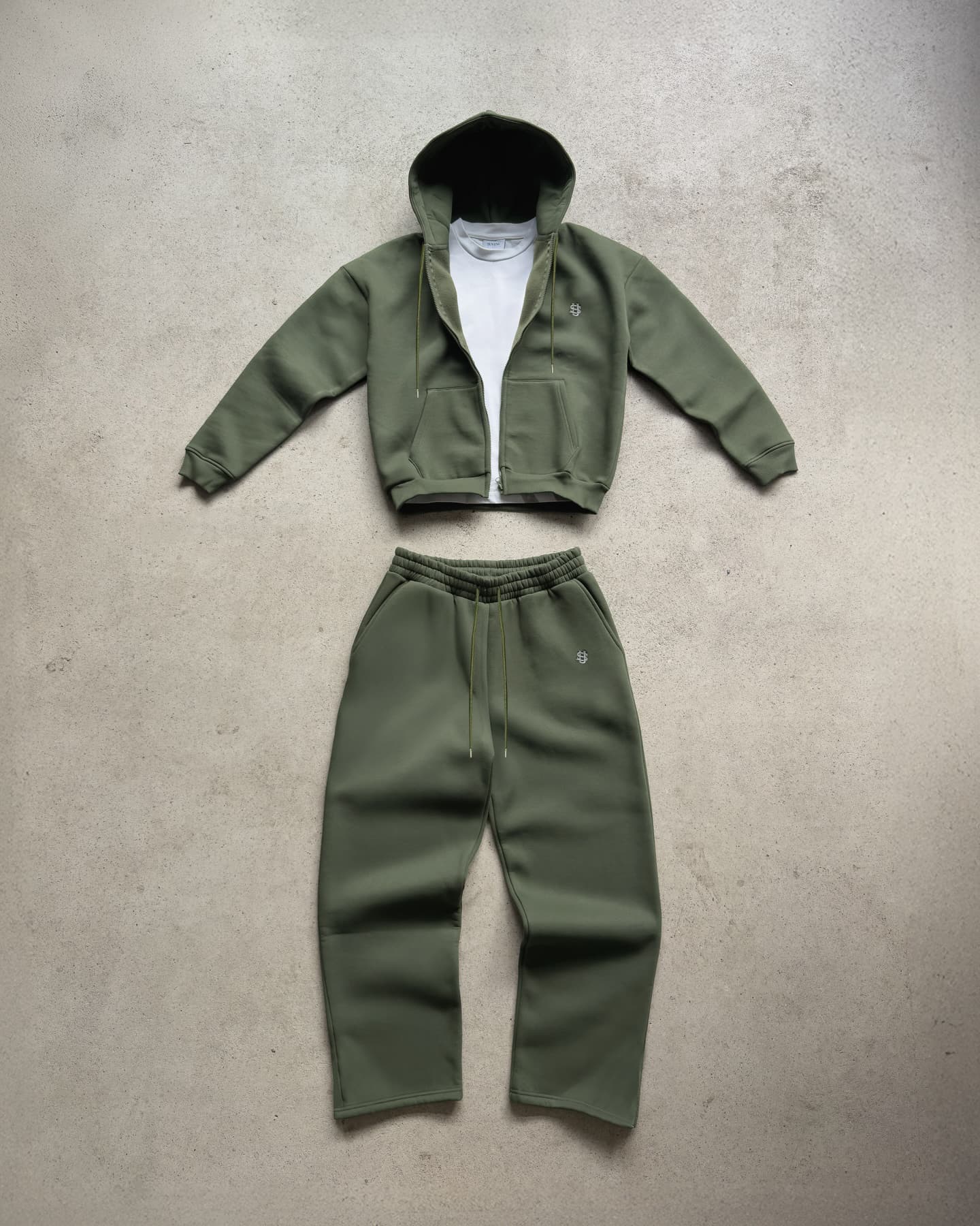 Men's Clothing Hooded Sweatshirt With Unisex Embroidered Sweatshirt Set Hooded Design With Drawstring And Elastic Waistband; Street Style, Y2K.
