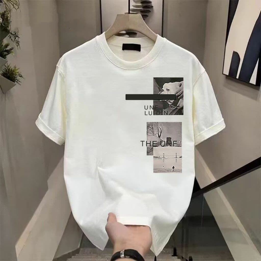 Men's High-quality Round-neck Pullover Short-sleeved T-shirt