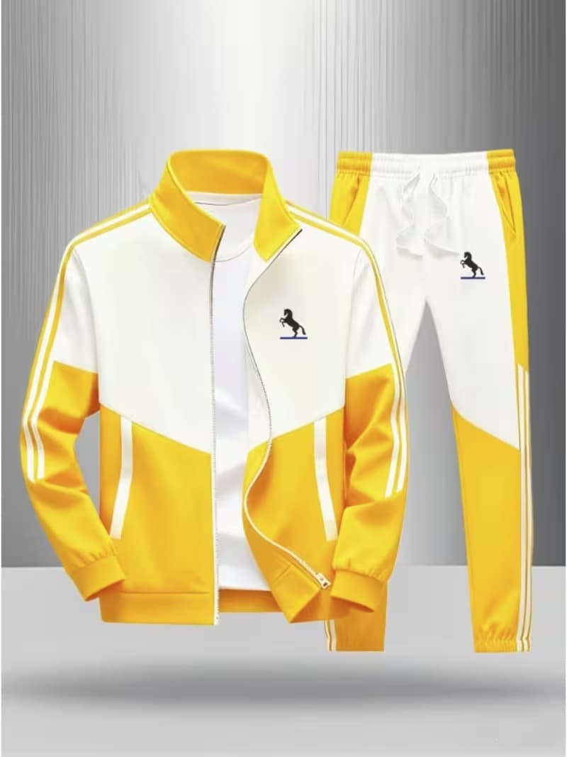 Ensemble veste et pantalon de survêtement décontracté pour homme, fermeture éclair, motif imprimé 3D disponible