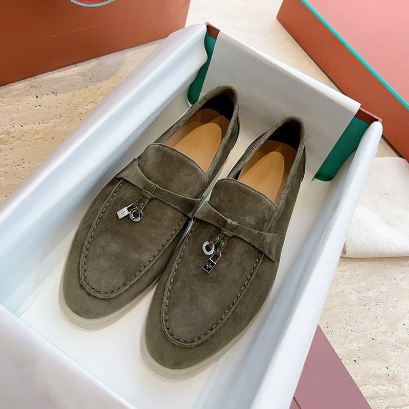 En stock : Mocassins plats décontractés pour femmes LP, de haute qualité, à enfiler, à semelle souple, confortables et faciles à porter.