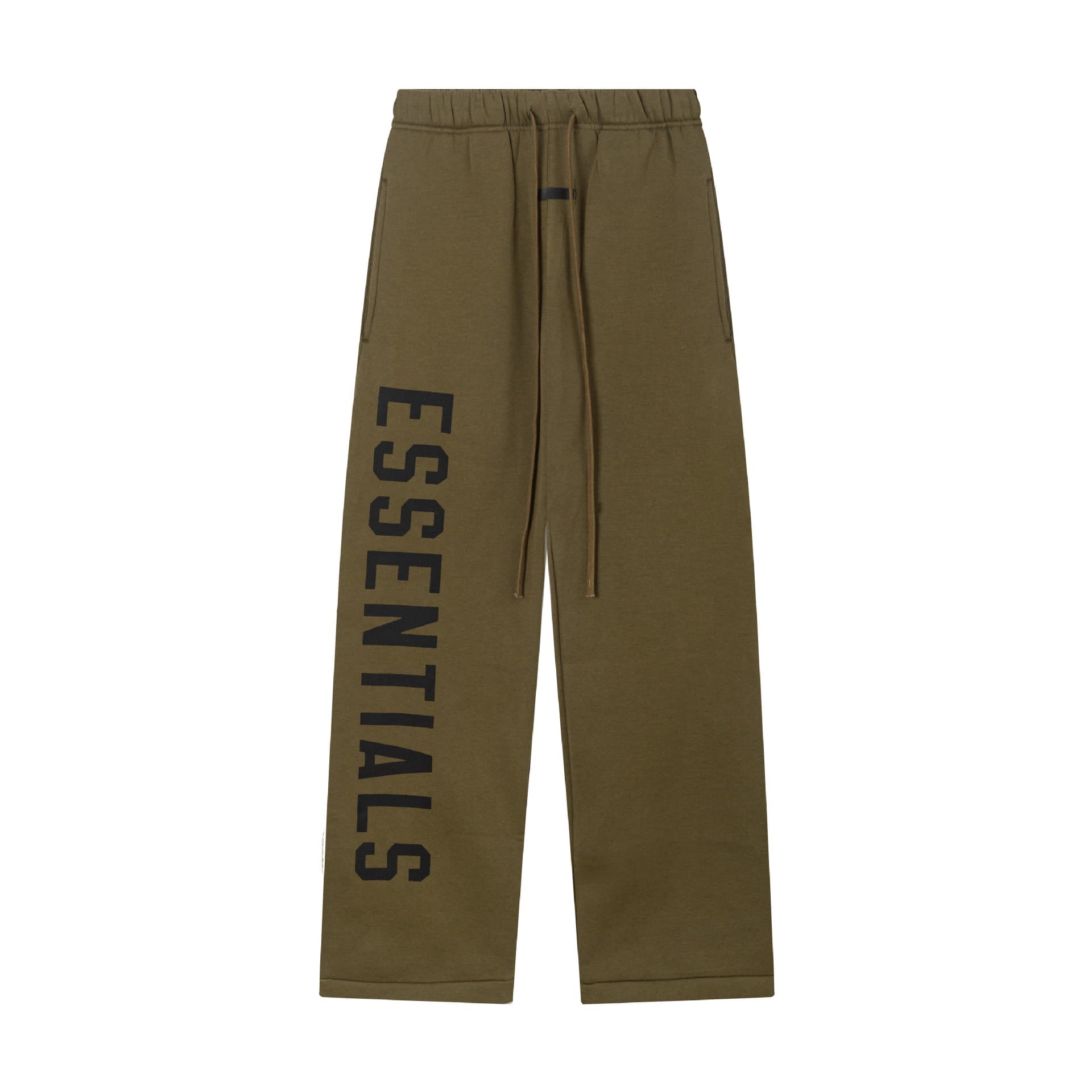 Pantalon à imprimé lettres en silicone double ligne, style décontracté, coupe ample