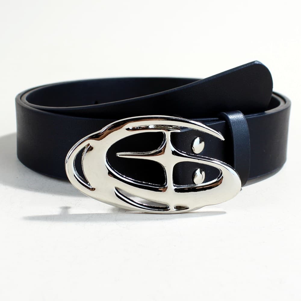 Gothic Belt - Unisex Vintage Black Waist Chain | Punk Rock Adjustable Strap For Women & Men (1.2" Width, Matte Finish)