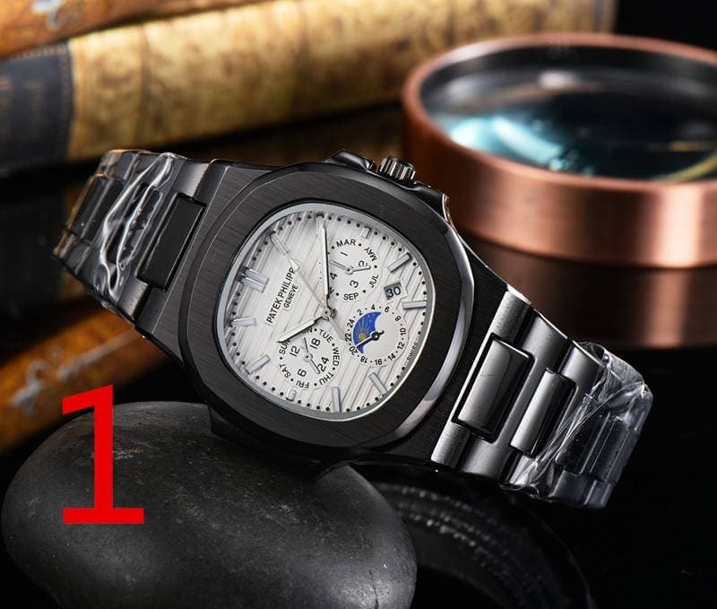 [NAUTILUS] Montre de luxe pour homme, montre-bracelet à quartz, étanche, avec calendrier, pour le sport, les loisirs, la mode, le travail, 5740/1G
