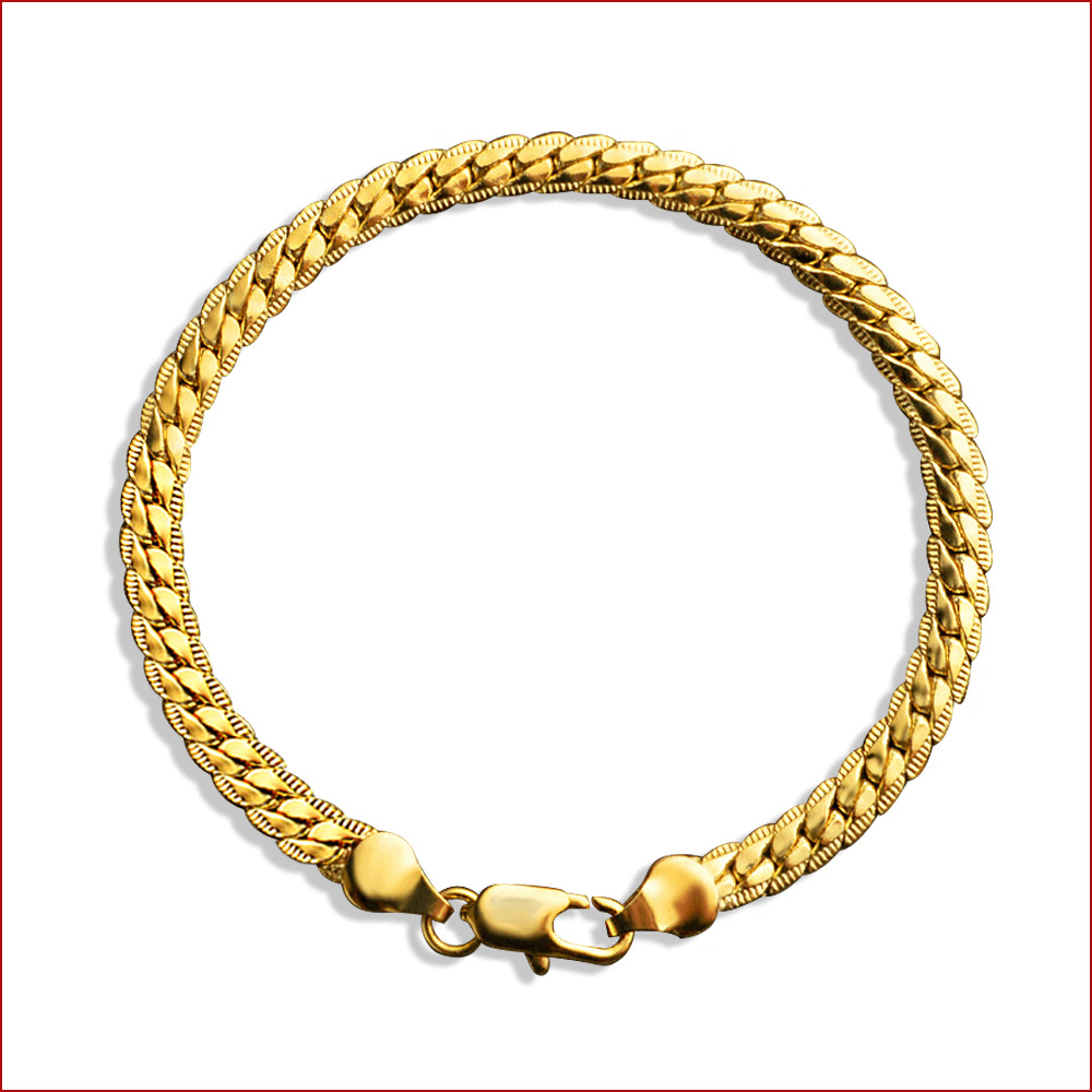 hot Selling Gold 5MM Sideways Bracelet Fresh And Sweet Sier DIY Jewelry