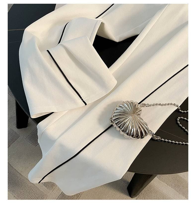 Women's New Trendy Street Outdoor Stand Up Collar Sports Jacket And Pants Set
