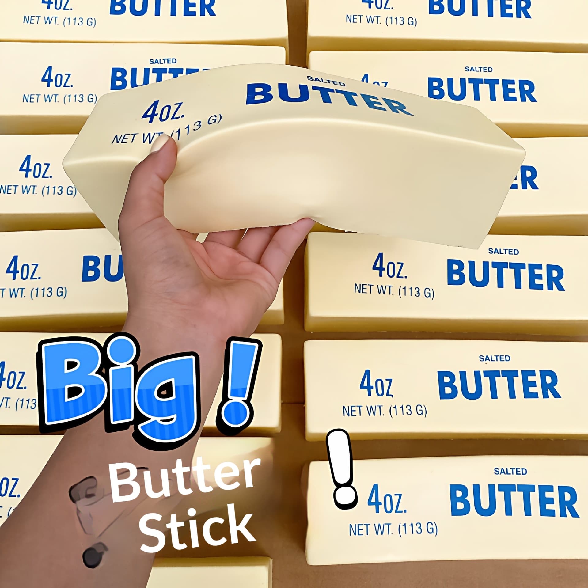 Super Moist Soft Slow Rebound Hachimi Butter Stress Relief Toys Squeezable Novelty Sticks Bags For Students