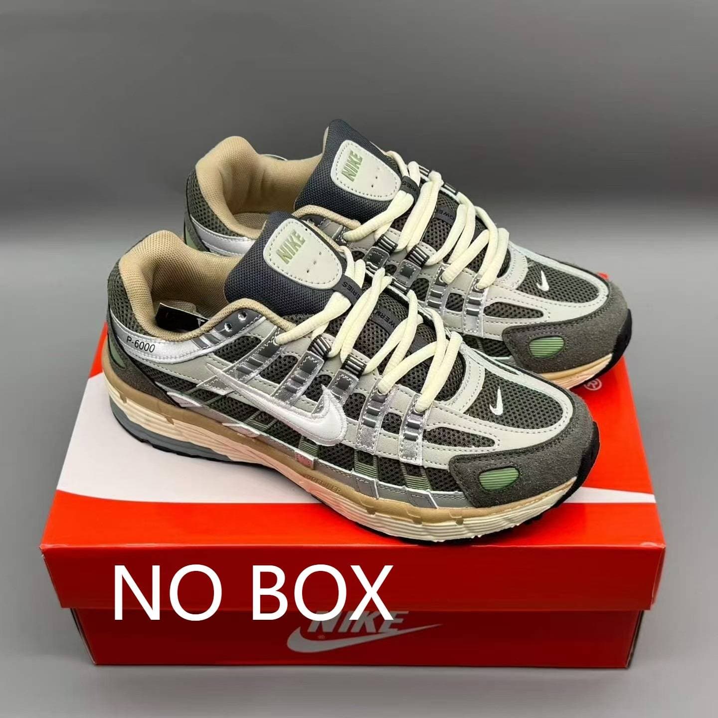 Baskets Nike P6000, tige en cuir véritable, mesh respirant et antidérapant, chaussures de running décontractées pour hommes et femmes, usage quot
