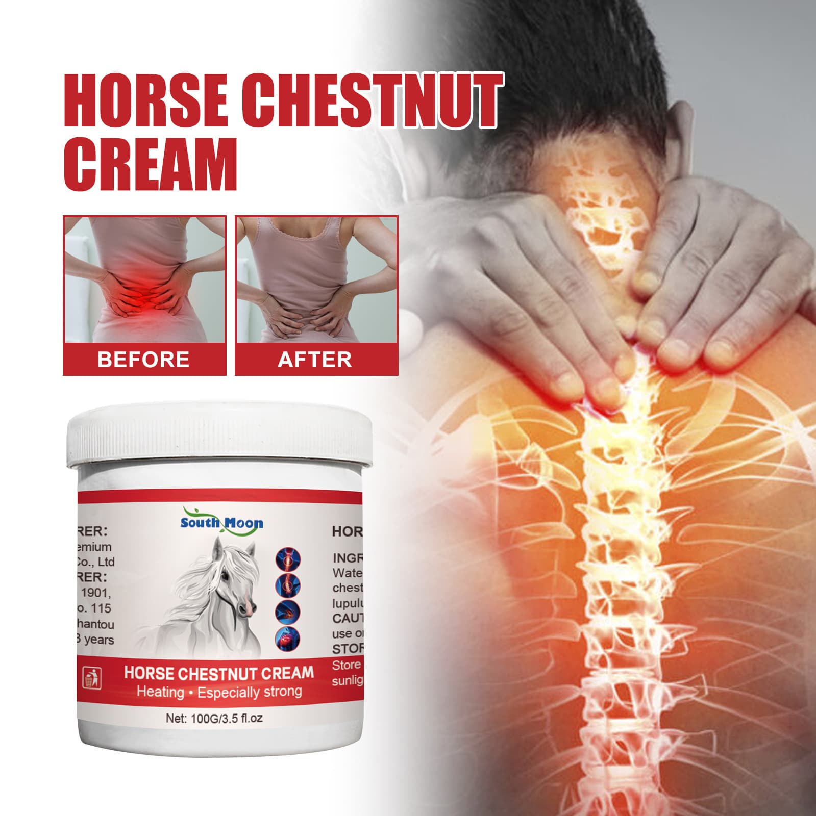 South Moon Malic Acid Cervical Pain Soothing for Lumbar Disc Protrusion and Knee Joint Cream
