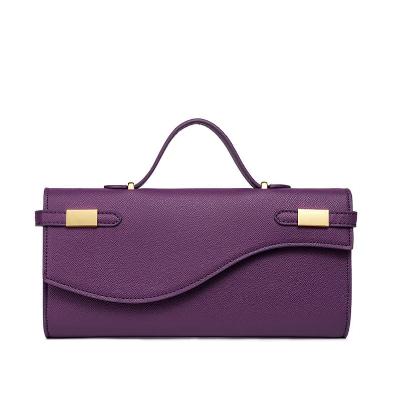 New 2025 Hand Print Texture Long Mini Kelly Handbag Crossbody Women Bag